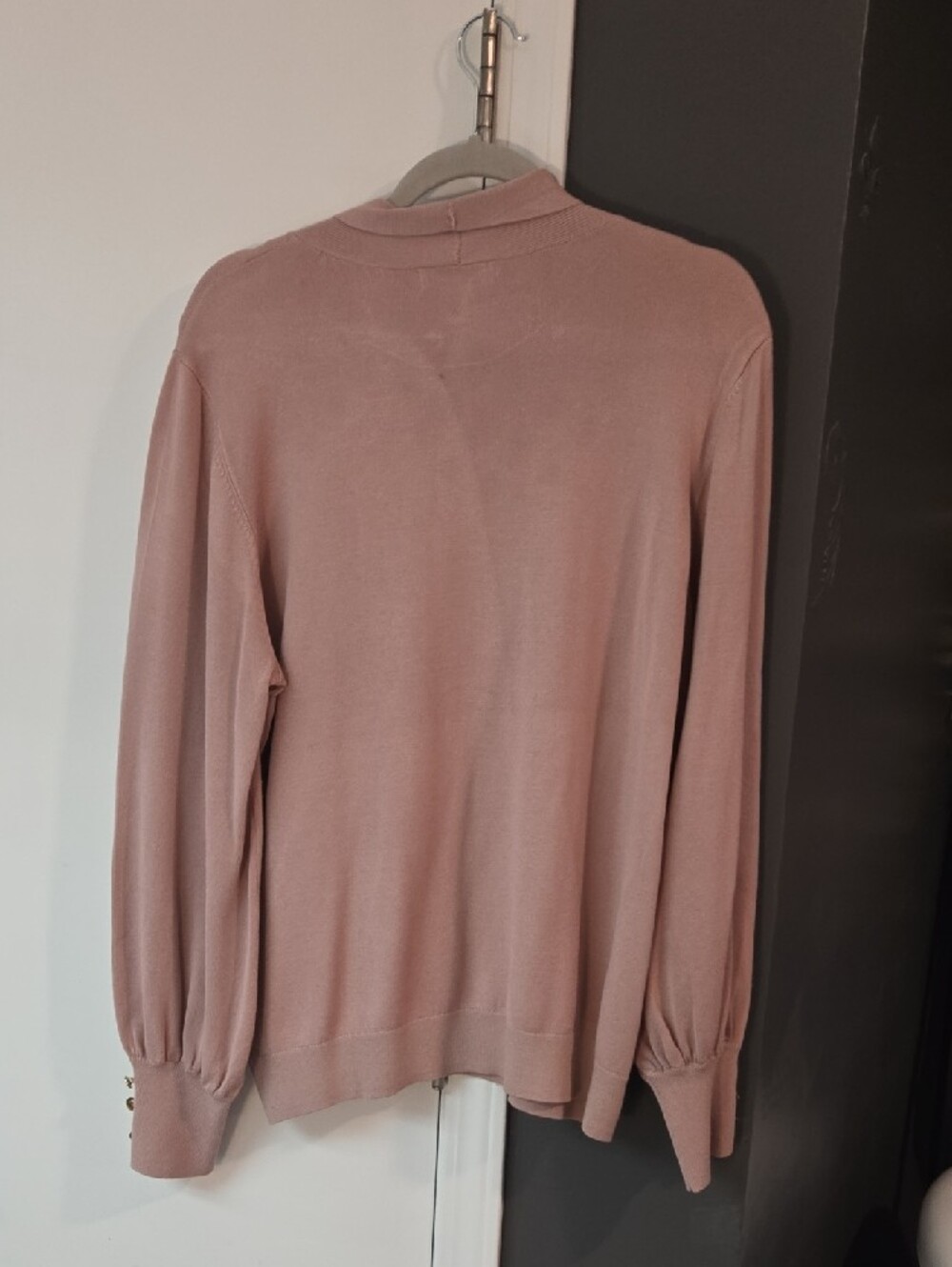 Liz Claiborne Dusty Rose Tie-Neck Sweater - Picture 4 of 4